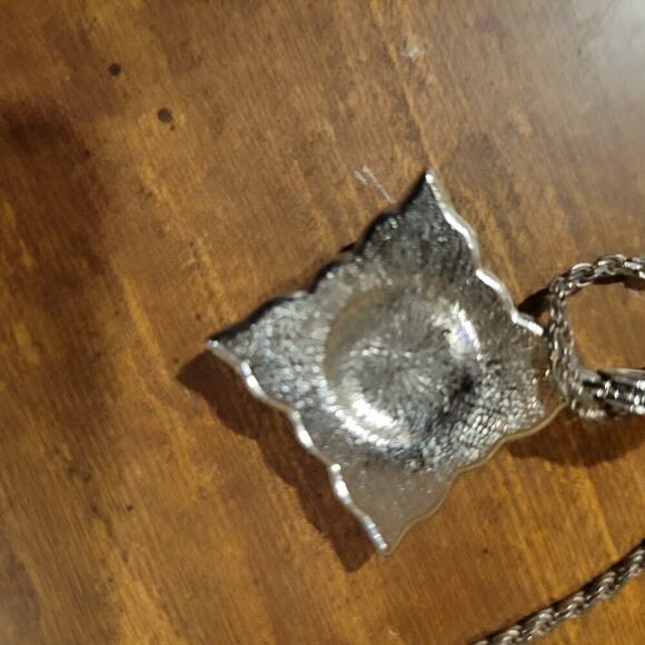 Vintage Sterling Silver With Marcasite Pendant - Picture 4 of 9